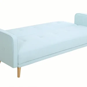 site en ligne Canapé Convertible Scandinave 3 Places En Tissu Menthe à L’eau Et Bois Clair ULLA 14