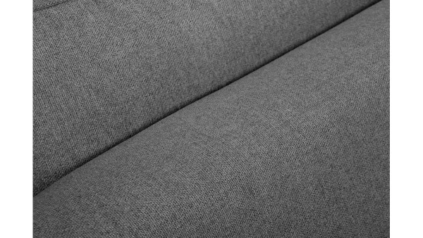 Canapé D’angle Design 5 Places En Tissu Gris Anthracite Et Métal Noir PUCHKINE Prestation Et Rapide 6
