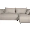 Canapé D’angle Droit Modulable Tissu Beige PLURIEL 28