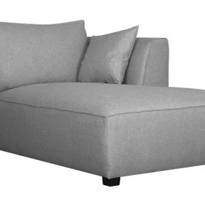 Canapé D’angle Moderne Modulable 4 éléments Gris Clair PLURIEL Top ventes 22