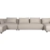 Canapé D’angle Modulable Grand Format 4 éléments Beige PLURIEL 29