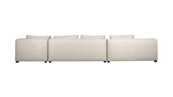 à prix réduits Canapé D’angle Modulable Grand Format 4 éléments Beige PLURIEL 5