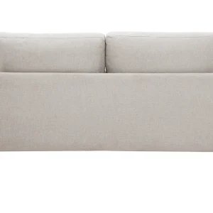 Canapé Design 2 Places En Tissu Effet Velours Texturé Beige Et Métal Noir MOSCO styles dernier cri 15