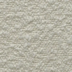 Canapé Scandinave 2-3 Places En Tissu Effet Laine Bouclée écru Et Bois Clair MORRIS 17