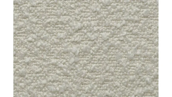 Canapé Scandinave 2-3 Places En Tissu Effet Laine Bouclée écru Et Bois Clair MORRIS 6