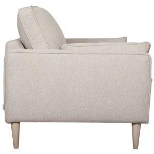 soldes luxe Canapé Scandinave 2 Places En Tissu Beige Et Bois Clair PAPEL 11