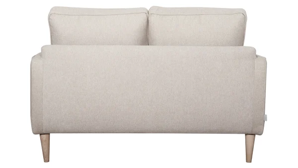 soldes luxe Canapé Scandinave 2 Places En Tissu Beige Et Bois Clair PAPEL 5