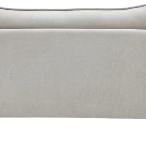 Canapé Scandinave 2 Places En Tissu Effet Velours Grège Et Bois Clair JONAS 14