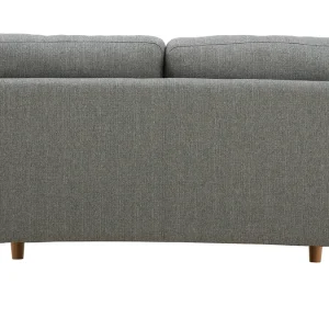 Canapé Scandinave 2 Places En Tissu Gris Et Bois Clair ALICE 15