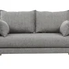 france Canapé Scandinave 2 Places En Tissu Gris Et Bois Clair KATE 31