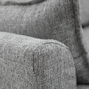 france Canapé Scandinave 2 Places En Tissu Gris Et Bois Clair KATE 15