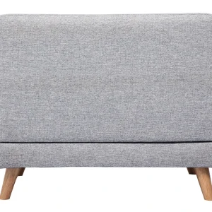 Canapé Scandinave 2 Places En Tissu Gris Et Bois Clair PURE 15