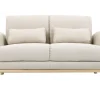 beauté Canapé Scandinave 2 Places En Tissu Naturel Et Bois Clair EKTOR 34