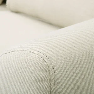 beauté Canapé Scandinave 2 Places En Tissu Naturel Et Bois Clair EKTOR 14