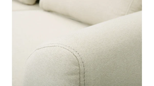 beauté Canapé Scandinave 2 Places En Tissu Naturel Et Bois Clair EKTOR 5