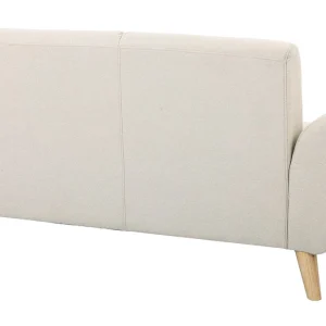beauté Canapé Scandinave 2 Places En Tissu Naturel Et Bois Clair EKTOR 12