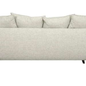 Canapé Scandinave 3 Places En Tissu Beige Et Bois Clair OLYMPIA 13