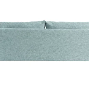 boutique en ligne france Canapé Scandinave 3 Places En Tissu Bleu Glacier Et Bois Clair CREEP 15