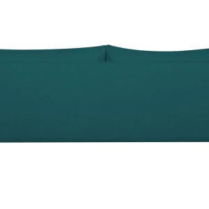 Canapé Scandinave 3 Places En Tissu Bleu Paon Et Bois Clair CREEP 16