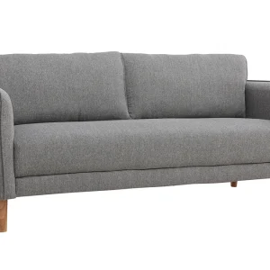 Achat Canapé Scandinave 3 Places En Tissu Gris Clair Et Bois Clair KURT – Miliboo & Stéphane Plaza 12