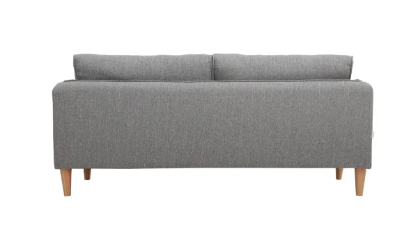 Achat Canapé Scandinave 3 Places En Tissu Gris Clair Et Bois Clair KURT – Miliboo & Stéphane Plaza 5