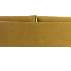 Canapé Scandinave 3 Places En Tissu Jaune Cumin Et Bois Clair CREEP Réductions 15