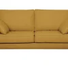 Canapé Scandinave 3 Places En Tissu Jaune Cumin Et Bois Clair PAPEL des prix incroyables 23