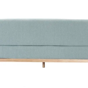 Vente Canapé Scandinave 3 Places En Tissu Vert Lagon Et Bois Clair YOKO 16