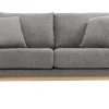 magasin france Canapé Scandinave Déhoussable 2 Places En Tissu Gris Et Bois Clair OSLO 17