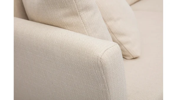 Canapé Scandinave Déhoussable 3 Places En Tissu Beige Et Bois Clair OSLO Prestation Et Rapide 6