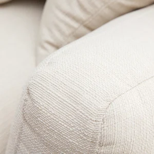 soldes ligne Canapé Scandinave Déhoussable 3 Places En Tissu Blanc Crème Et Bois Clair KYO 17