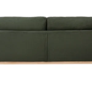 garantis authentique Canapé Scandinave Déhoussable 3 Places En Tissu Effet Velours Kaki Et Bois Clair OSLO – Miliboo & Stéphane Plaza 19