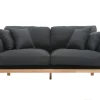 Canapé Scandinave Déhoussable 3 Places En Tissu Gris Anthracite Et Bois Clair KYO soldes pas cher 28