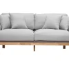 ﻿soldes Canapé Scandinave Déhoussable 3 Places En Tissu Gris Clair Et Bois Clair KYO 25