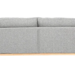 Canapé Scandinave Déhoussable 3 Places En Tissu Gris Clair Et Bois Clair OSLO ﻿soldes 14