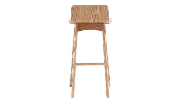 france en ligne Chaise De Bar Scandinave Bois Naturel H65 Cm BALTIK 4