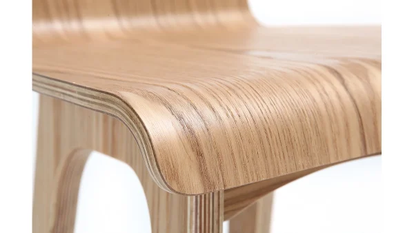 france en ligne Chaise De Bar Scandinave Bois Naturel H65 Cm BALTIK 5