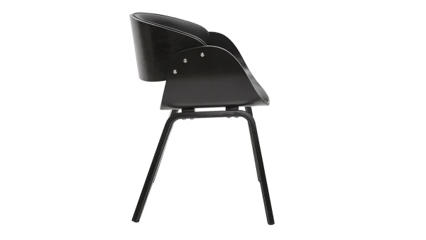 nouveau produit Chaise Design Noire BENT 4