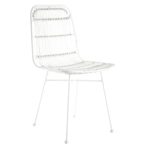 vente luxe pas cher Chaises Blanches En Rotin Et Métal (lot De 2) MALACCA – Miliboo & Stéphane Plaza 15