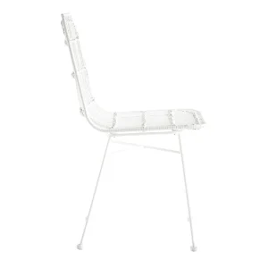 vente luxe pas cher Chaises Blanches En Rotin Et Métal (lot De 2) MALACCA – Miliboo & Stéphane Plaza 17