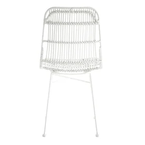 vente luxe pas cher Chaises Blanches En Rotin Et Métal (lot De 2) MALACCA – Miliboo & Stéphane Plaza 19