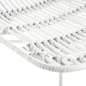 vente luxe pas cher Chaises Blanches En Rotin Et Métal (lot De 2) MALACCA – Miliboo & Stéphane Plaza 21