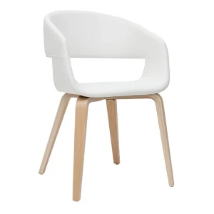 Authentic Original licence Chaises Design Blanc Et Bois Clair (lot De 2) SLAM 13