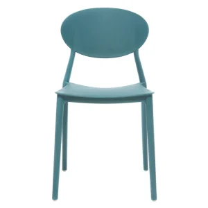 Authenticité garantie Chaises Design Empilables Bleu Canard (lot De 2) ANNA 13