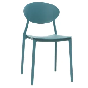Authenticité garantie Chaises Design Empilables Bleu Canard (lot De 2) ANNA 15