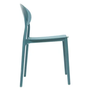 Authenticité garantie Chaises Design Empilables Bleu Canard (lot De 2) ANNA 17