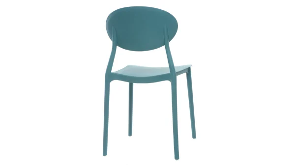 Authenticité garantie Chaises Design Empilables Bleu Canard (lot De 2) ANNA 6