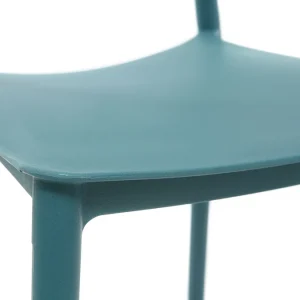 Authenticité garantie Chaises Design Empilables Bleu Canard (lot De 2) ANNA 21