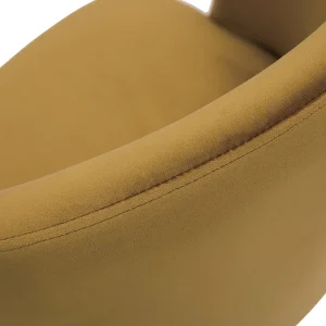Chaises Design En Tissu Velours Bronze Et Métal Noir (lot De 2) VANITY Boutique officielle 22