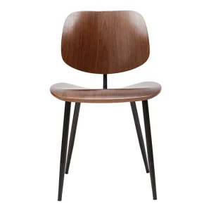 Chaises En Bois Foncé Noyer Et Métal Noir (lot De 2) TOBIAS Couleurs variées 14